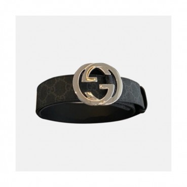 Gucci 2019 Mens GG Buckle Leather Belt - 구찌 신상 남성 GG 버클 레더 벨트 Guc0638x.Size(4.0cm).블랙은장