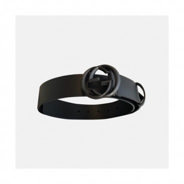 [매장판]Gucci 2019 Mens GG Buckle Leather Belt - 구찌 신상 남성 GG 버클 레더 벨트 Guc0635x.Size(4.0cm).블랙검장