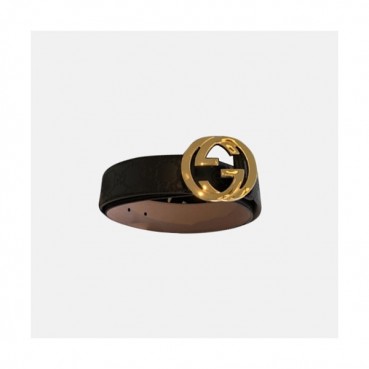 [매장판]Gucci 2019 Mens GG Buckle Leather Belt - 구찌 신상 남성 GG 버클 레더 벨트 Guc0634x.Size(4.0cm).브라운금장