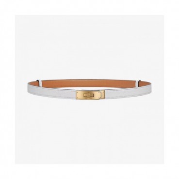[매장판]Hermes 2019 Ladies Kelly Leather Constance Belt - 에르메스 여성 캘리 가죽 콘스탄스 벨트 Her0085x.Size(1.7cm).화이트금장