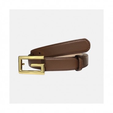 [매장판]Gucci 2019 Ladies G Buckle Leather Belt - 구찌 신상 여성 G 버클 레더 벨트 Guc0631x.Size(2.5cm).2컬러(브라운금장/브라운은장)