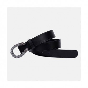 [매장판]Gucci 2019 Ladies Cubic Buckle Leather Belt - 구찌 신상 여성 큐빅 버클 레더 벨트 Guc0624x.Size(3.0cm).블랙