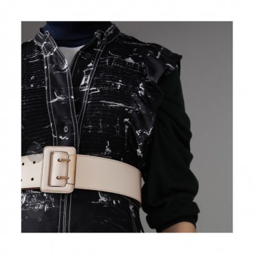 Burberry 2019 Ladies Classic Buckle Leather Belt - 구찌 신상 여성 클랙식 버클 레더 벨트 Guc0397x.Size(5.0cm).그레이