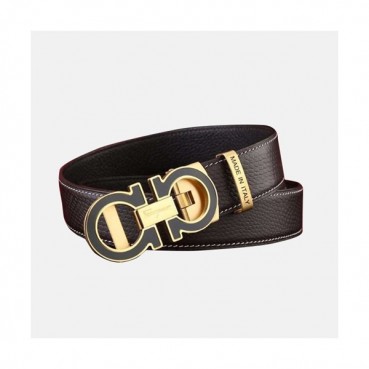 Salvatore Ferragamo 2019 Mens Gancio Leather Belt - 살바토레 페라가모 남성 간치니 레더 벨트 Fer0107x.Size(3.5CM).2컬러(블랙은장/브라운금장)
