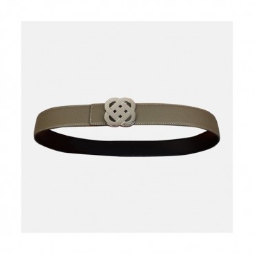 [매장판]Hermes 2019 Ladies Reversible Togo Leather Constance Belt - 에르메스 여성 리버시블 토고 가죽 콘스탄스 벨트 Her0081x.Size(3.8cm).카키은장