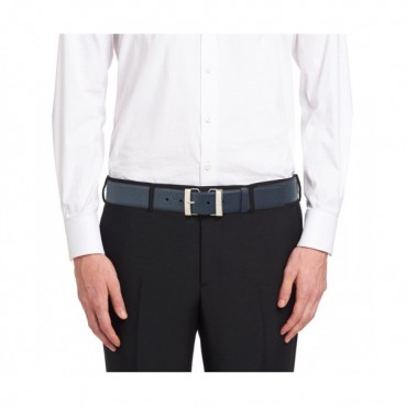 [매장판]Prada 2019 Mens Business Leather Belt - 프라다 남성 신상 비지니스 레더 벨트 Pra0432x.Size(4.0cm).2컬러(네이비금장/네이비은장)