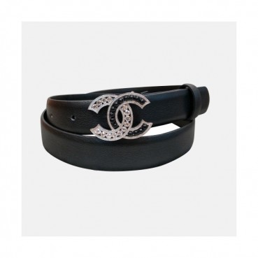 Chanel 2019 Ladies CC Pearl Buckle Leather Belt - 샤넬 여성 CC 진주 버클 레더 벨트 Cnl0136x.Size(2.5CM).블랙