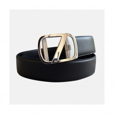 Eremengido Zena 2019 Mens Business Leather Belt - 제냐 2019 남성 비지니스 이태리 레더 벨트 Zeg0050x.Size(3.8cm).블랙은장