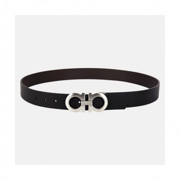 Salvatore Ferragamo 2019 Mens Gancio Business Leather Belt - 살바토레 페라가모 남성 간치니 비지니스 레더 벨트 Fer0099x.Size(3.5CM).블랙은장