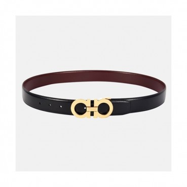 Salvatore Ferragamo 2019 Mens Gancio Business Leather Belt - 살바토레 페라가모 남성 간치니 비지니스 레더 벨트 Fer0098x.Size(3.5CM).블랙금장