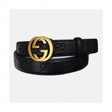 Gucci 2019 Ladies Vintage GG Logo Leather Belt - 구찌 신상 여성 빈티지 GG 로고 레더 벨트 Guc0607x.Size(2.5cm).2컬러(블랙금장/블랙은장)