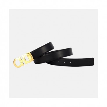 Salvatore Ferragamo 2019 Mens Gancio Business Leather Belt - 살바토레 페라가모 남성 간치니 비지니스 레더 벨트 Fer0093x.Size(3.5CM).블랙금장