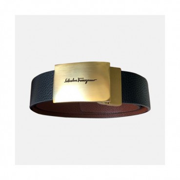 Ferragamo 2019 Mens Gancio Business Leather Belt - 페라가모 남성 비지니스 레더 벨트 Fer0092x.Size(3.5CM).블랙금장