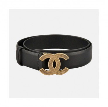 Chanel 2019 Ladies Vintage CC Logo Leather Belt - 샤넬 여성 빈티지 CC 로고 레더 벨트 Cnl0132x.Size(3.0CM).2컬러(블랙/네이비)