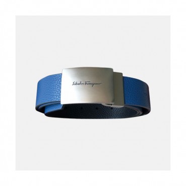 Ferragamo 2019 Mens Gancio Business Leather Belt - 페라가모 남성 비지니스 레더 벨트 Fer0090x.Size(3.5CM).블루은장