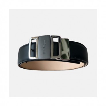 Ferragamo 2019 Mens Gancio Business Leather Belt - 페라가모 남성 비지니스 레더 벨트 Fer0088x.Size(3.5CM).블랙실버