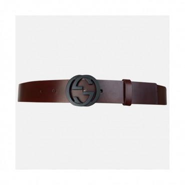 Gucci 2019 MM/WM GG Buckle Leather Belt - 구찌 남자 GG 버클 신상 레더 벨트 Guc0602x.Size(3.7cm).버건디검장