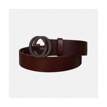 Gucci 2019 MM/WM GG Buckle Leather Belt - 구찌 남자 GG 버클 신상 레더 벨트 Guc0601x.Size(3.7cm).버건디