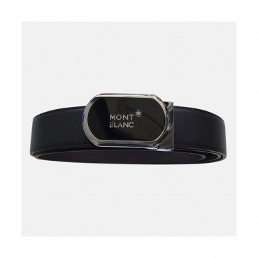 Montblanc 2019 Mens Box Logo Leather Belt - 몽블랑신상 남성 박스 로고 레더 벨트 Mont0020x.Size(3.5cm).블랙은장