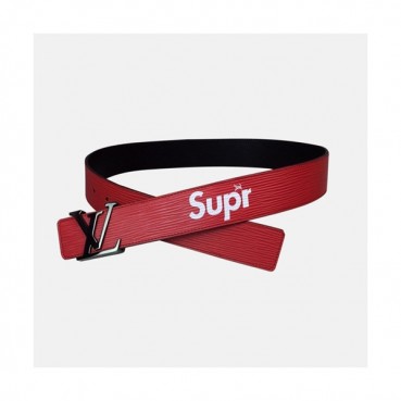 Louis vuitton 2019 Mens Supreme Logo Leather Belt M0132 - 루이비통 남성 슈프림 로고 레더 벨트 Lou0708x.Size(4.0cm).2컬러(레드금장/레드은장)