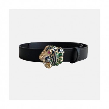 Gucci 2019 MM/WM Tiger Buckle Leather Belt - 구찌 남자 타이거 버클 신상 레더 벨트 Guc0600x.Size(3.0cm).2컬러(블랙/레드)