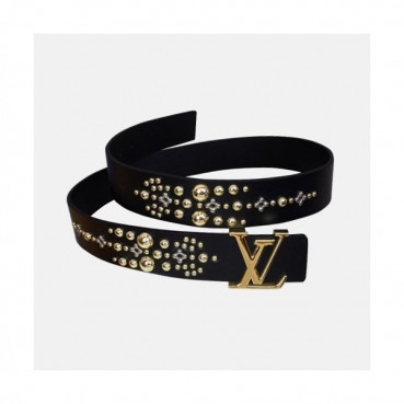 Louis vuitton 2019 Ladies Stud Leather Belt M0086 - 루이비통 여성 스터드 레더 벨트 Lou0695x.Size(3.5cm).2컬러(블랙금장/블랙은장)