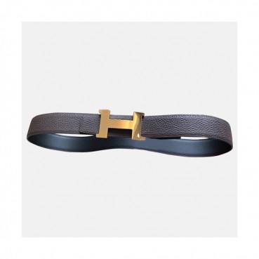 Hermes 2019 Mens Reversible 'H' Initial Buckle Leather Strap Constance Belt - 에르메스 남성 리버시블 