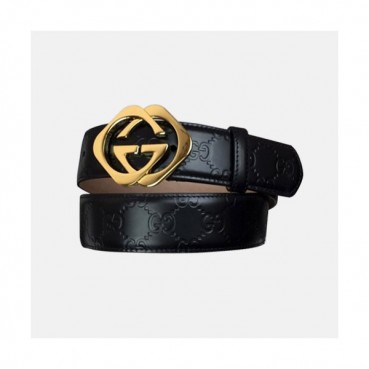 Gucci 2019 Classic GG Mens Leather Belt -구찌 클래식 GG 남성 신상 레더 벨트 Guc0595x.Size(3.5cm).2컬러(블랙은장/블랙금장)