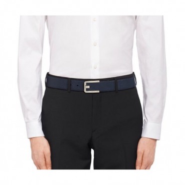 Prada 2019 Mens Saffiano Business Leather Belt - 프라다 남성 신상 사피아노 비지니스 레더 벨트 Pra0422x.Size(4.0cm).2컬러(네이비은장.네이비금장)
