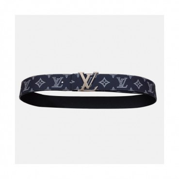 Louis vuitton 2019 Mens Monogram Leather Belt M9887 - 루이비통 모노그램 레더 벨트 Lou0690x.Size(4.0cm).2컬러(블루금장/블루은장)