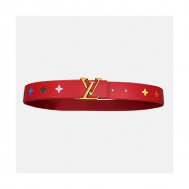 Louis vuitton 2019 Ladies New Wave Leather Belt M0078 - 루이비통 여성 뉴 웨이브 레더 벨트 Lou0684x.Size(3.5cm).레드금장