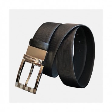 Eremengido Zena 2019 Mens Leather Belt - 제냐 2019 남성 이태리 레더 벨트 Zeg0042x.Size(3.5cm)블랙은장