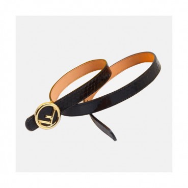 [매장판]Fendi 2019 Ladies F Buckle Leather Bellt - 펜디 여성 F버클 레더 벨트 Fen0099x.Size(2.0cm).블랙금장