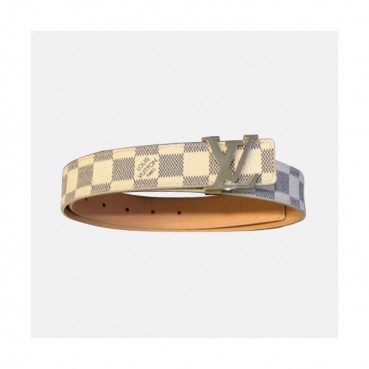 Louis vuitton 2019 Ladies Damier Leather Belt M9887 - 루이비통 여성 신상 다미엘 레더 벨트 Lou0680x.Size(3.0CM)화이트은장