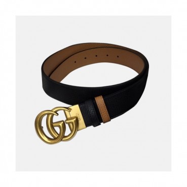 Gucci 2019 Reversible Leather Belt With Double G Buckle  -구찌 남성 리버시블 더블 G벨트 Guc0579x.(3.7CM)블랙금장
