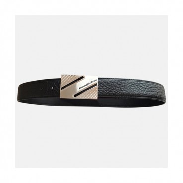 Eremengido Zena 2019 Mens Leather Belt - 제냐 2019 남성 이태리 레더 벨트 Zeg0041x.Size(4.0cm)블랙은장