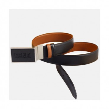 [매장판]Fendi 2019 Mens Cajual Box Logo Reversible Leather Bellt - 펜디 남성 캐쥬얼 박스 로고 양면 레더 벨트 Fen0090x.Size(3.4CM).블랙