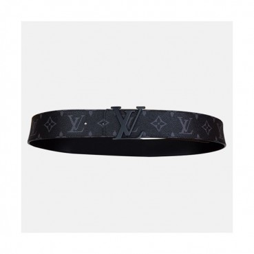 Louis Vuitton 2019 Mens Classic Monogram Leather Belt M9043 - 루이비통 남성 클래식 모노그램 레더 벨트 Lou0691x.블랙검장