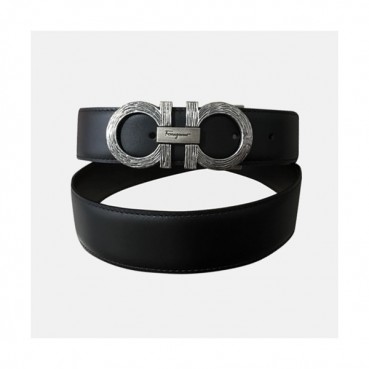 Ferragamo 2019 Mens Vintage Buckle Leather Belt - 페레가모 남성 신상 빈티지 버클 레더 벨트 Fer001x.Size(3.5CM).블랙빈티지검장