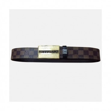 [루이비통]신상 다미에 이니셜 앙방퇴르 블랙/브라운 남성용 벨트 lv0018y - Louis Vuitton Damier Initials inventeur Black/Brown Mens Belt