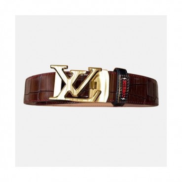 [루이비통]신상 히스토 이니셜 브라운 남성용 벨트 lv0016y - Louis Vuitton Histo Initials Mens Belt