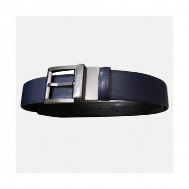 Prada 2019 Mens Saffiano Business Reversible Leather Belt - 프라다 남성 신상 사피아노 비지니스 양면 레더 벨트 Pra0478x.Size(3.5cm).3컬러(네이비금장/네이비은장/네이비검장)