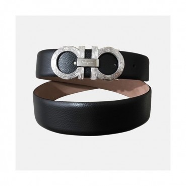 Ferragamo 2019 Mens Vintage Buckle Leather Belt - 페레가모 남성 신상 빈티지 버클 레더 벨트 Fer002x.Size(3.5CM).블랙빈티지은장