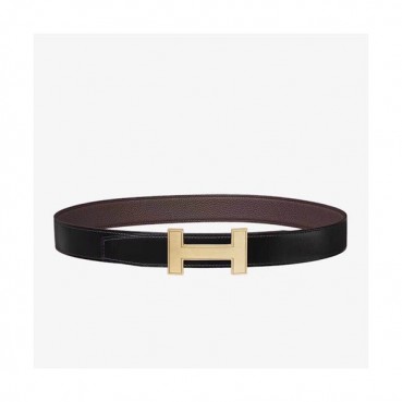 Hermes 2019 Mm/Wm Reversible Leather Belt - 에르메스 2019 남여공용 리버시블 레더 벨트 HERBT0040.Size(3.2cm).다크브라운