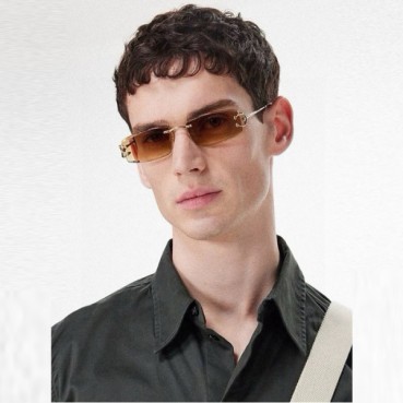 까르띠에 남성 프리미엄 메탈 프레임 선글라스 - Cartier Mens Premium Metal Frame Sunglasses 