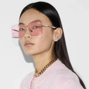 구찌 여성 프리미엄 메탈 프레임 선글라스 - Gucci Womens Premium Metal Frame Sunglasses 