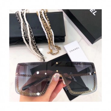 [매장판]Chanel 2019 Womens CC Logo Pearl Charm Metal Frame Sunglasses - 샤넬 여성 CC로고 진주 참장식 메탈 프레임 선글라스 Cnl0407x.Size(140