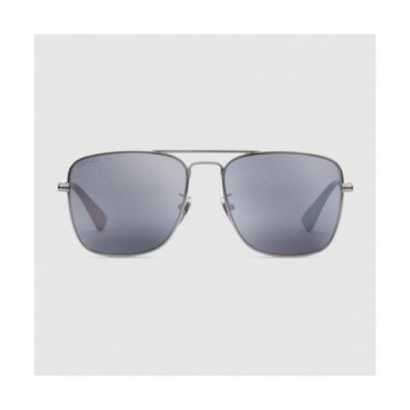 [구찌] 메탈 스퀘어 프레임 류테늄 메탈/실버 남성용 GG0108S 선글라스 - gu0002j Gucci Square Frame Mens Sunglass