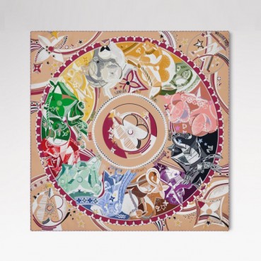 루이비통 여성 스퀘어 스카프 - Louis vuitton Womens Square Scarf 