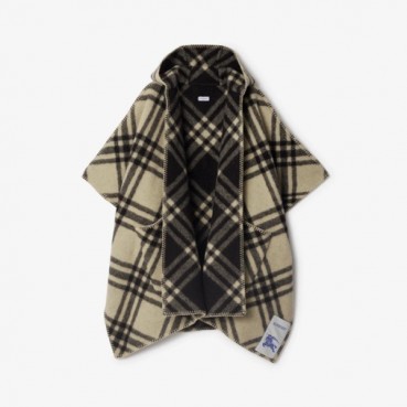 버버리 여성 리버시블 체크 울 케이프 - Burberry Womens Reversible Check Wool Cape 
